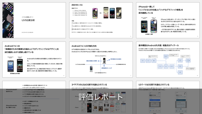 評価レポート